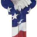 Hillman Wackey Flag & Eagle House/Office Universal Key Blank Single Sided