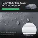 Waterproof Toyota RAV4(2015-2026) Car Cover with Breathable Vents, [2026 Upgrade] Premium Covers with Cotton Liner and Zipper Door, Sun Rain Snow Dust Uv Protection.(Gift with Towel)