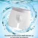 Men's Underwear Pack, Modal Boxer Briefs, Breathable Underwear for Men, Ultra Soft & Comfortable & Moisture-wicking (White, M)