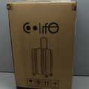 Coolife Luggage PC+ABS Hardshell Suitcase with TSA Lock, Spinner Carry On Lightweight ( Orange, S(20in_carry on))