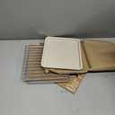 Stainless Steel Baking Tray Pan and Air Fryer Basket Compatible with Cuisinart Airfryer TOA-060 and TOA-065 for Cuisinart air fryer replacement parts