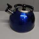 ABOOFAN Whistling Tea Kettle Stainless Steel Stove Top Whistling Water Kettle Hot Water Boiler Pot with Ergonomic Handle 2L Blue, 18.50 X 18.50 X 18.00 CM