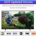 Digital TV Antenna for Smart TV Indoor2025 HD Antenna with Strong Magnetic Base, 360&Long Range Reception HDTV Antennas for Local Channels, Easy Installation Antennas for TVs Without Cable (5.5 in)