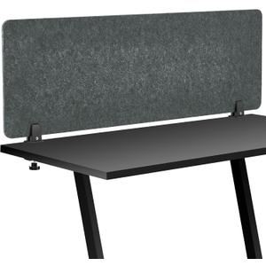 Colarr Sound Proof Dividers with Clamp 16 x 47 '' Mounted Desk Divider Privacy Panel Acoustic Absorbing Desk Partition Privacy Boards for Office Desktop Accessories Reduce Distractions