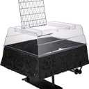 PENN-PLAX Reptology Turtle Topper Above Tank Basking Platform That Safely Mounts to Standard Size Tanks Including 10g, 20L, 20H, 29g, up to 55 Gallons and 13 Wide Black Color (REP600)