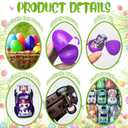 24 Pack Prefilled Easter Eggs with Pull Back Cars No Assembly Required, Easter Egg Fillers & Basket Stuffers for Kids, Classroom Prizes, Party Favors, Easter Toys for Boys