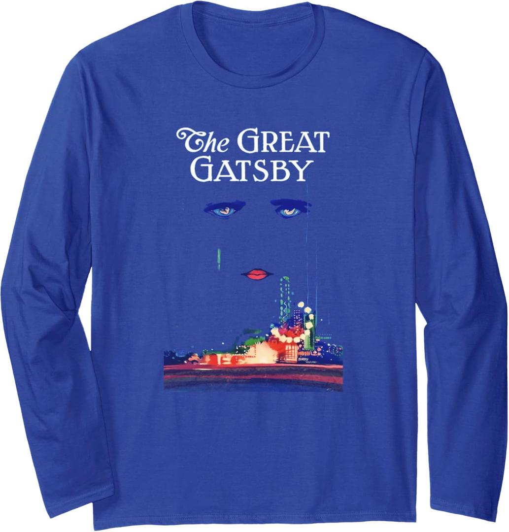 The Great Gatsby Long Sleeve T-Shirt, Blue, Large