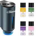 Smart Car Air Freshener Diffuser,Car Aroma Diffuser Air Freshener Spray Automatic with 6PCS Cologne Aromatherapy Oil (Grey)