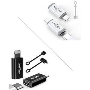 LERTOSEN USB C to Lightning Adapter 4 Pack, Black