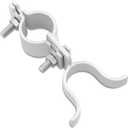 Chain Link Fence Gate Latch, 1-3/8"x1-3/8", with Padlock Hole and Mounting Hardware, (Galvanized) 2 Packs