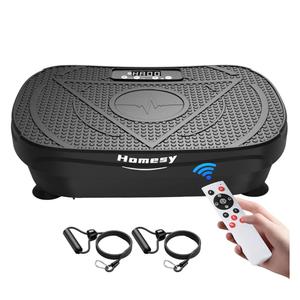 Homesy Vibration Plate Exercise Machine, Vibrating Plate for Lymphatic Drainage, Full Body Shake Platform Board for Home Fitness and Fat Burning, Sport Gym Equipment for Women Men