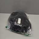 Puffer Lunch Tote Bag for Women, 15.6 Inch Laptop Work Bag with Insulated Lunch Compartment & Large Cup Holder, Lightweight Quilted Puffy Lunch Box Purse for Teacher Nurse Travel Office Daily School (Black)