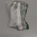 Power Strip - 10 FT Long Flat Plug Extension Cord, 6 Outlets 2 USB A 2 USB C Ports Outlet Extender with Overload Protection, Wall Mount, Desktop Charging Station for Home, Office and Dorm Essential (White)