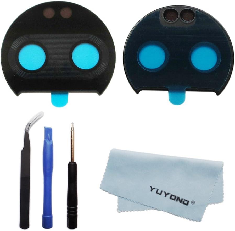 Replacement Part for Motorola Moto Z2 Force Camera Glass Lens (Glass Only) with Adhesive Pre-Installed Tools Kits