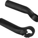 FIFTY-FIFTY Bike Bar Ends, Mountain Bike Handlebar Ends, Alloy MTB Bicycle Bar (110mm, Black)
