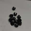 uxcell Plastic Dome Nut Protection Cap Covers, M10x17mm Nut Cover Black 100pcs