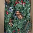 Pre-Lit Artificial Christmas Garland, Green, White Lights 50, Decorated with Pine Cones, Berry Clusters, Plug in, Christmas Decorations, 9 Feet
