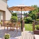 Deck Umbrella Mount for Deck Railings & Posts, Fits Poles up to 2", One-Piece Steel Patio Umbrella Holder with 4-Point Locking System, Space-Saving Outdoor Bracket