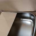Stainless Steel Litter Box, 22.8x16.5"x6" Oval Stainless Steel Cat Litter Box Extra Large, XL Metal Litterbox for Big Cats, Non Stick Surface, Easy to Clean