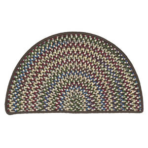 Colonial Mills Farmhouse Braided Hearth Area Rug, 18 x 2ft6, Brown