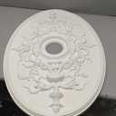 Ekena Millwork CM21X30ALPCF Ceiling Medallion, Pot of Cream, 30 3/4"W x 21/14"H x 3 7/8"ID x 1 5/8"P