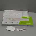 seenda Bluetooth Keyboard and Mouse Combo for Mac, SKM64-2 Rechargeable Slim Wireless Keyboard Mouse Compact, 3 Multi-Device Connection, Compatible for Mac, MacBook Pro/Air, iPad, White Silver