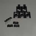 Mattress-Slide-Stopper, 6-PCS, Mattress-Holder for Metal Bed-Frame, Non-Slip Mattress-Gaskets, Keep-Mattress-from-Sliding, Adjustable Size, Black