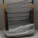 Whitmor Spacemaker Folding Drying Rack, Indoor Clothes Organizer with Patent-Pending Design, Space Saving, 6" L x 26" W x 51.5" H, Black