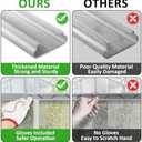 Spring Wire & Lock Channel - 20 Sets PVC Coated Spring Wire & Aluminum Alloy U-Channel Bundle with Nylon Gloves, 6.6 ft Farmer Greenhouse Frame Kit for Fix Poly Film Shade Cloth