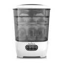 Baby Brezza Bottle Sterilizer and Dryer Advanced  33% Faster - Largest Capacity Steam Sanitizer - Universal Sterilization Machine for All Bottles + Pump Parts - HEPA Air Filter (White)