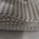 Plain Striped Cotton Linen Blended Dinner Cloth Napkins - Set of 12 (40 x 30 cm) - for Events & Home Use (Beige)