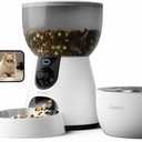 ARENTI Smart Automatic Cat Feeder and Water Fountain, 4L Pet Feeder Cat Food Dispenser with Camera, Dual Power, App Control, Live View & Night Vision, Meal Call, Hygienic Water Flow, Desiccant Bag