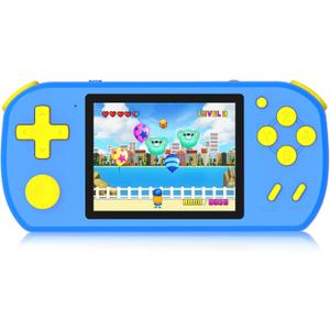 Handheld Games for Kids Built-in 218 Video Games, Portable Kids Travel Toys for Ages 4-13 with Rechargeable Battery 3.0" HD Screen, Mini Gaming Player Birthday Gifts for Boys Girls (Blue)