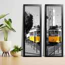 LaVie Home 13.5x40 Picture Frame Black, Panoramic Picture Frame for Wall Decoration, Classic Black Minimalist Style Suitable for Decorating Houses, Offices, Hotels1 Pack