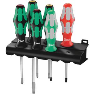 WERA Screwdriver 6 Piece Set with Laser Tip