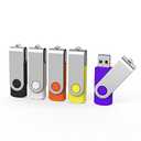 Aiibe 4 Pack 64GB USB Flash Drive 64 GB Flash Drives Thumb Drive Swivel USB Stick USB 2.0 Pen Drive (64G, 5 Mixed Colors: Black Red Yellow  Purple)