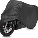 Zlirfy Motorcycle Cover,Motorcycle Accessories,Motorbike Full Cover Motorcycle Covers Waterproof Outdoor,Car Accessories Universal Motorbike Cover with Lock-Holes & Storage Bag
