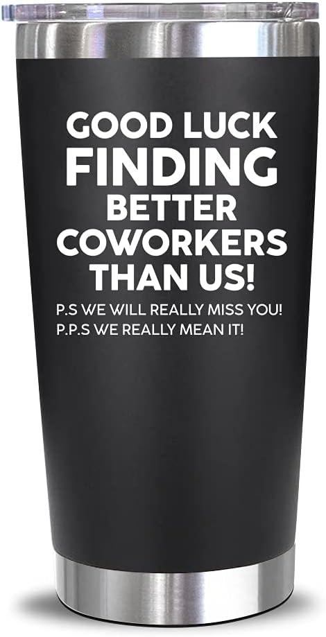 NewEleven Coworker Leaving Gifts - Farewell Gifts, Going Away Gift For Coworker - New Job, Goodbye, Good Luck Gift For Coworkers, Colleagues, Boss, Men, Women, Friends - 20 Oz Tumbler
