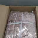 Comfort Spaces Juliette Luxe Comforter Set Velvet Lush with Soft Brushed Microfiber Reverse, All Season Cozy Velvet Bedding Sets, Fluffy Comforter Bed Set, Matching Sham, Blush Full/Queen 3 Piece