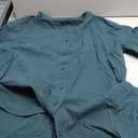 Women's Casual Linen Shirt, Comfortable Long-Sleeve, Size L