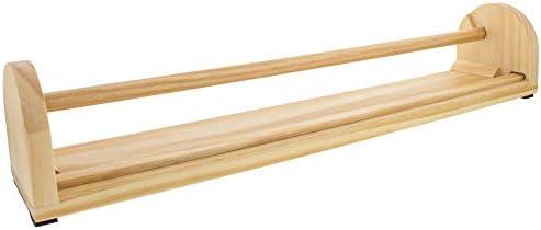 US Art Supply 18 inch Wooden Tabletop Easel Paper Roll Holder & Dispenser