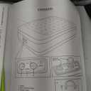 King Koil Luxury Builtin Pillow Top Queen Air Mattress with Builtin HighSpeed Pump Best for Home, Camping, Guests, 20" Queen Size Double High Airbed, Blow Up Mattress, Waterproof, 1Year