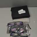 Reading Glasses Men 4 Pairs Ultra Light TR90 Sports Style Blue Light Blocking Readers+1.5(Black&Grey)