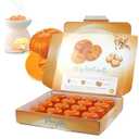 Pumpkin Wax Melts - 16 x 0.176 Ounce Heart Shaped Wax Melts Pumpkin in an Elegant Gift Box