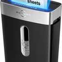 BONSEN 10-Sheet Cross-Cut Shredder for Home Office, P-4 high Security, Quiet, Credit Card Shredder, jam-Proof System, 4-Gallon bin