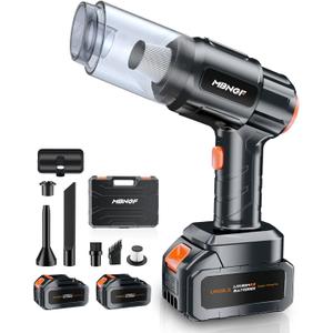 Car Vacuum Portable Cordless, 35000PA High Power Suction & Blower, Wireless Handheld Vacuum Cleaner for Car, Home, Office, Pet(Abyssal Black)