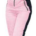 Zwurew Womens Winter Ski Suit Outdoor Sports Waterproof Snowsuit Fur Collar Ski Jumpsuit Coat (Large, 02 Pink)