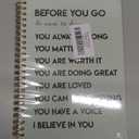 BearCake Notebook Journal, Blue Floral Notebook for Women, Journal for Women, Aesthetic Office Supplies Hardcover Spiral Notebook 5.5x8.3 639