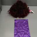 G&T Wig Afro Kinky Curly Drawstring Ponytail Extension for African Black Women Short Afro Puff Curly Syntheetic Hairpieces for Daily (Ombre Red)