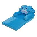 PUSOKEI Foldable Cartoon Chair Sofa, Folding Childrens Sofa Beautiful Blue Portable for Home (Folding in Half) Light Blue